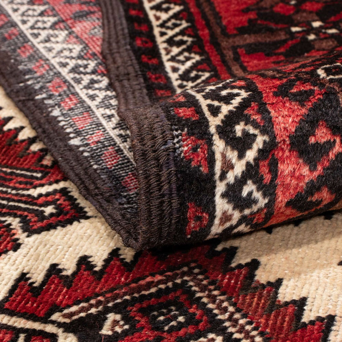 Loper Baluch tapijt - 218 x 103 cm - rood