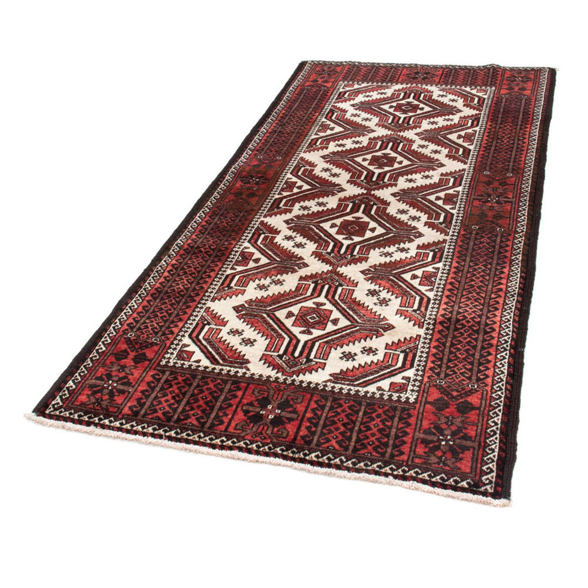 Loper Baluch tapijt - 218 x 103 cm - rood