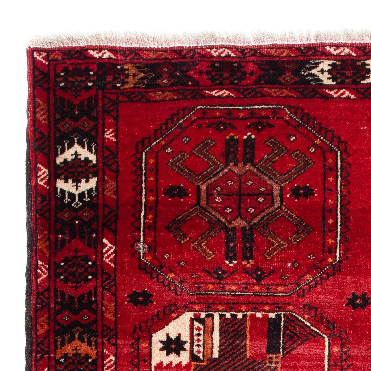 Baluch tapijt - 190 x 106 cm - donkerrood