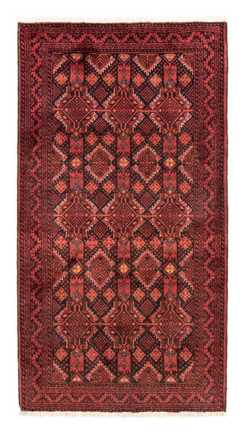 Loper Baluch tapijt - 194 x 101 cm - rood