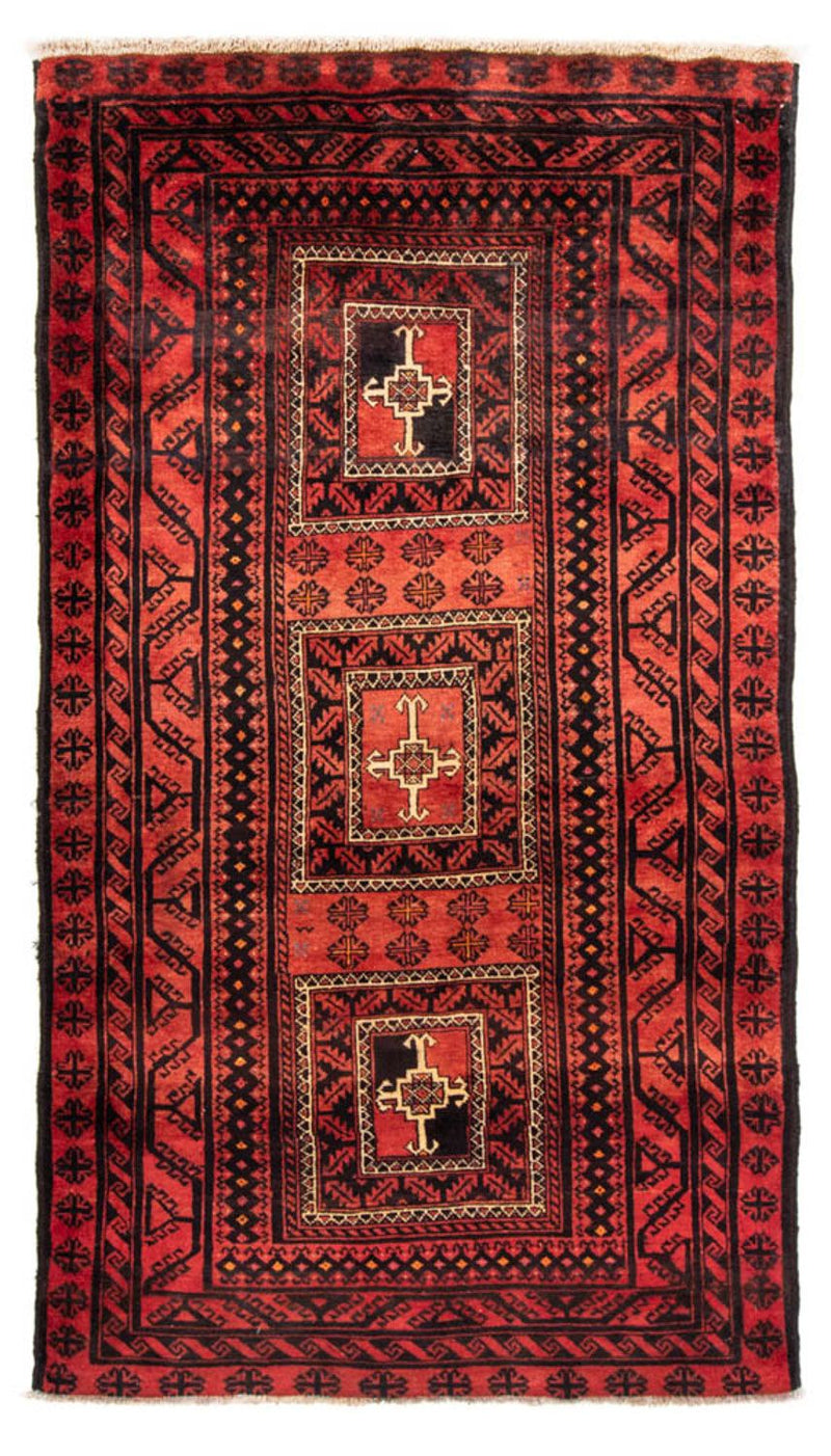 Loper Baluch tapijt - 236 x 127 cm - rood