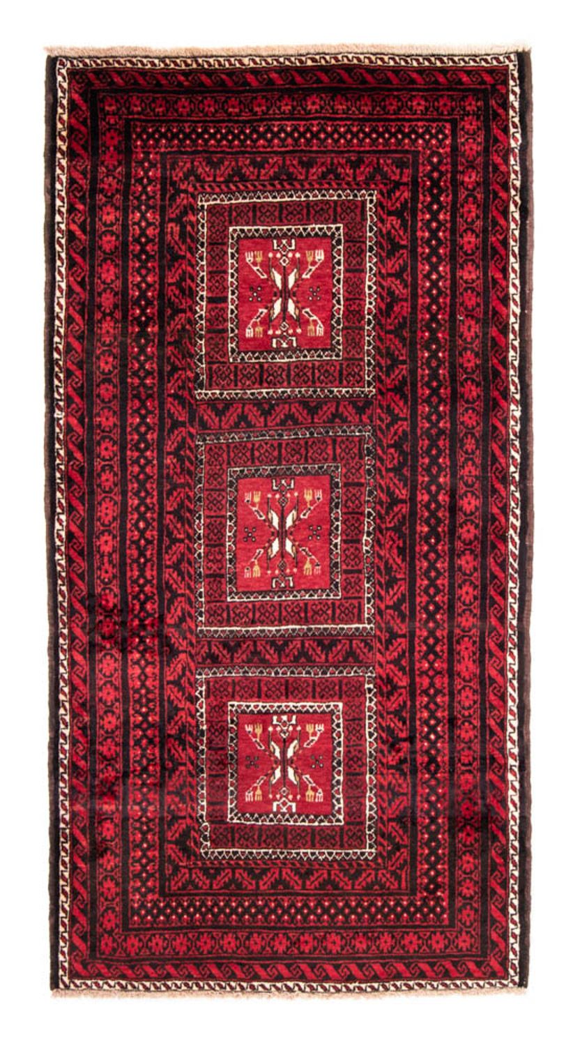 Loper Baluch tapijt - 220 x 114 cm - rood