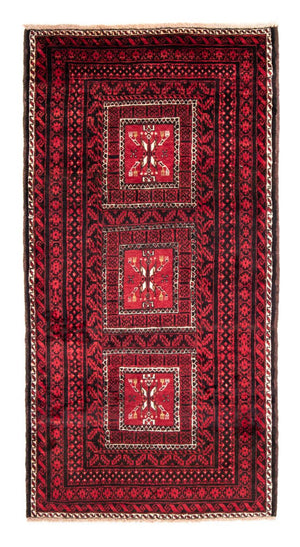 Loper Baluch tapijt - 220 x 114 cm - rood