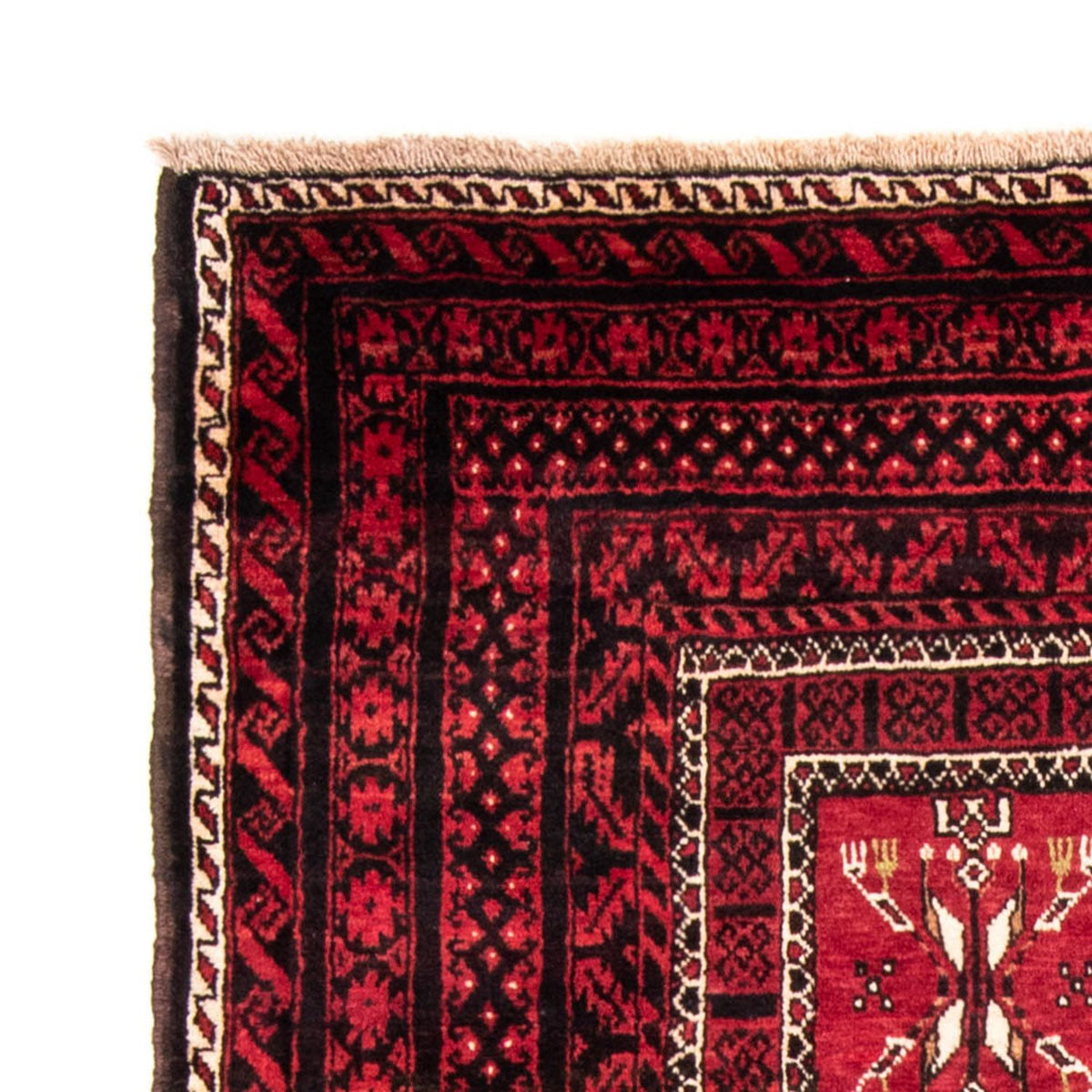 Loper Baluch tapijt - 220 x 114 cm - rood