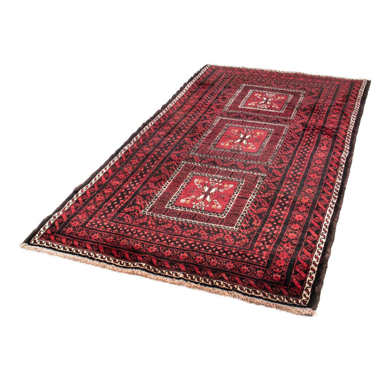 Loper Baluch tapijt - 220 x 114 cm - rood