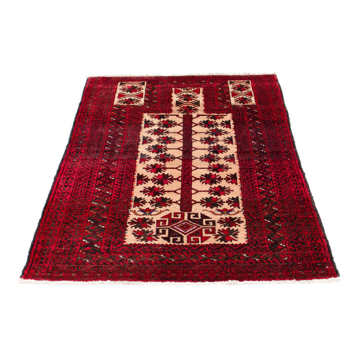 Baluch tapijt - 136 x 91 cm - donkerrood