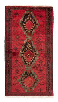 Loper Baluch tapijt - 186 x 100 cm - donkerrood