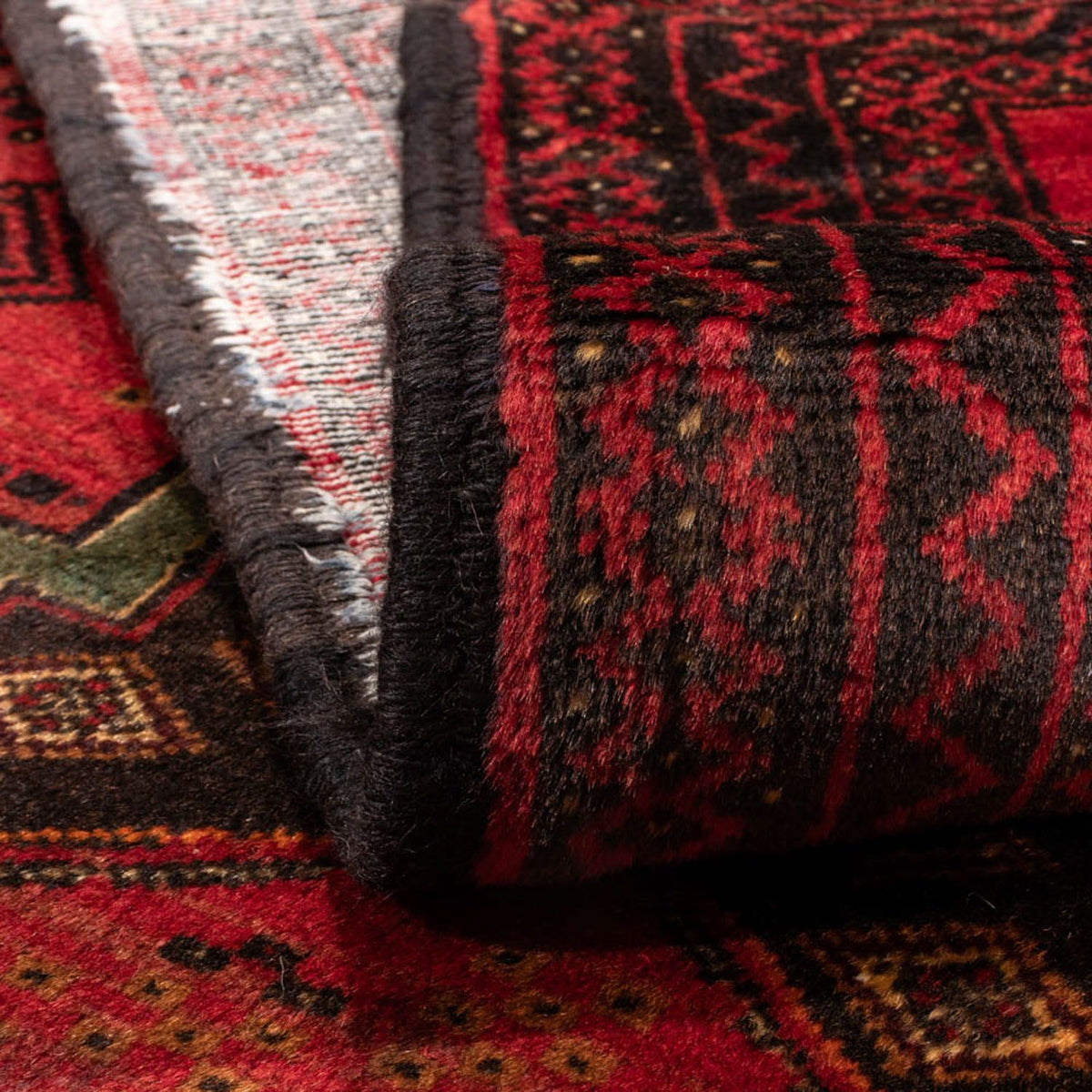 Loper Baluch tapijt - 186 x 100 cm - donkerrood
