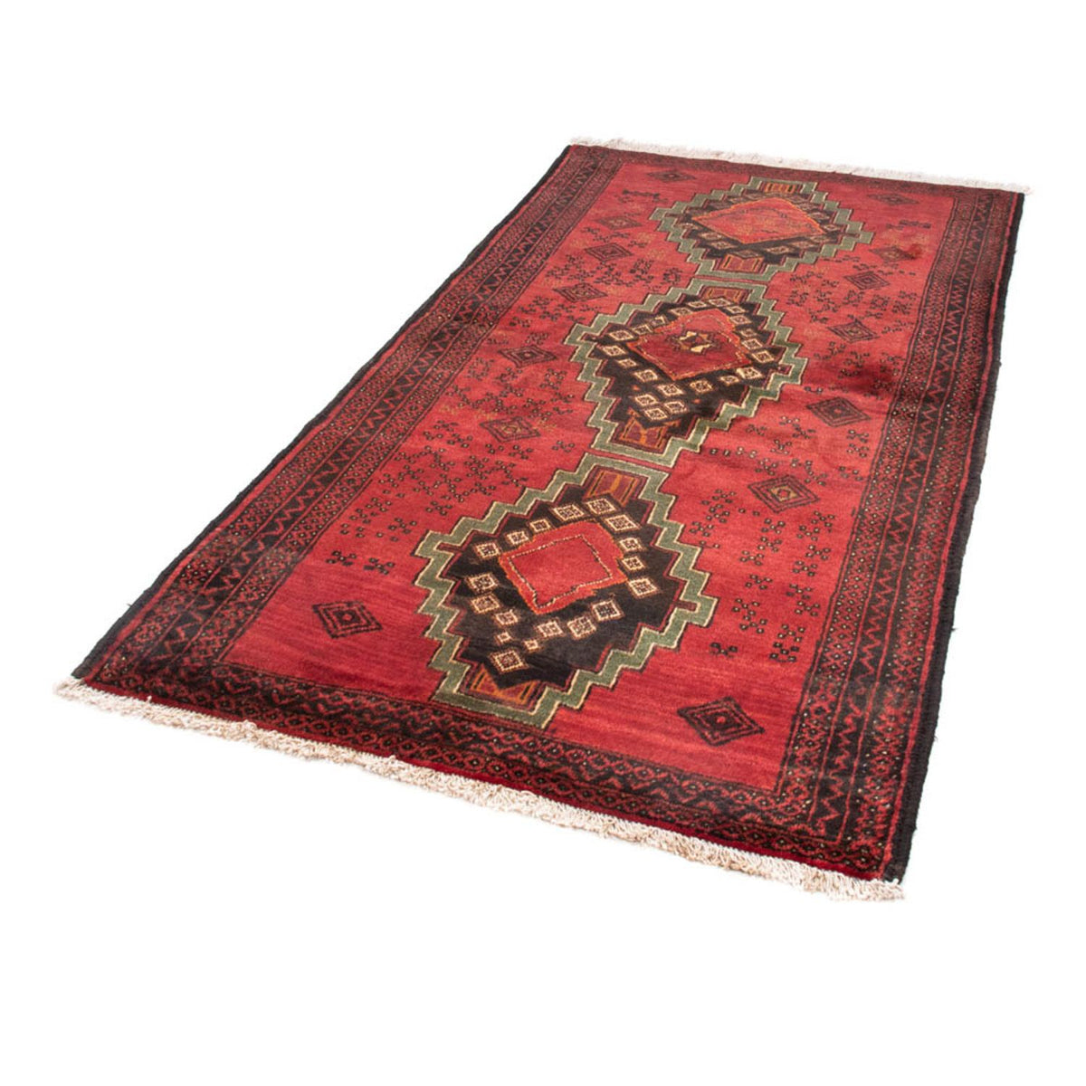 Loper Baluch tapijt - 186 x 100 cm - donkerrood