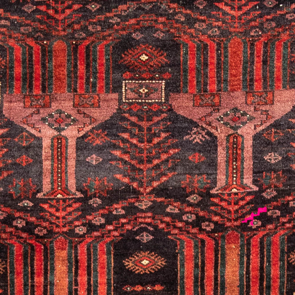 Loper Baluch tapijt - 228 x 114 cm - licht rood