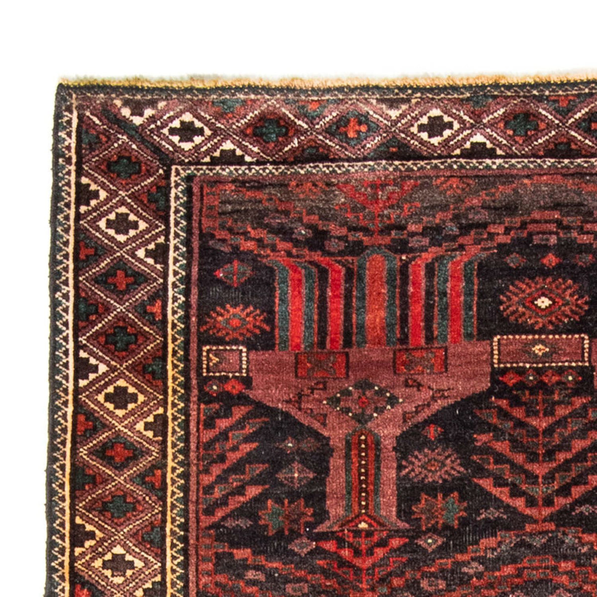 Loper Baluch tapijt - 228 x 114 cm - licht rood
