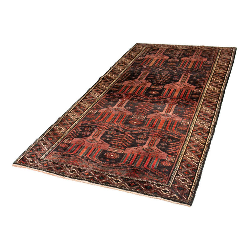 Loper Baluch tapijt - 228 x 114 cm - licht rood