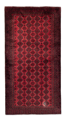 Loper Baluch tapijt - 230 x 113 cm - donkerrood