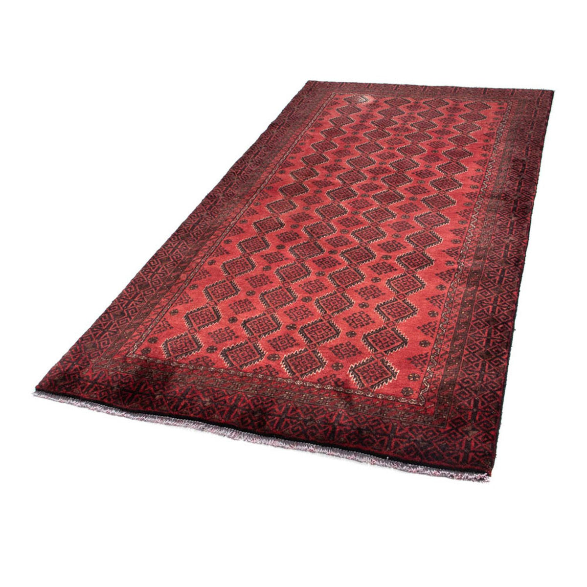 Loper Baluch tapijt - 230 x 113 cm - donkerrood