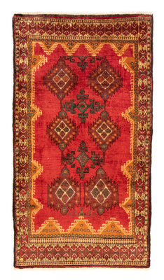 Loper Baluch tapijt - 202 x 111 cm - rood