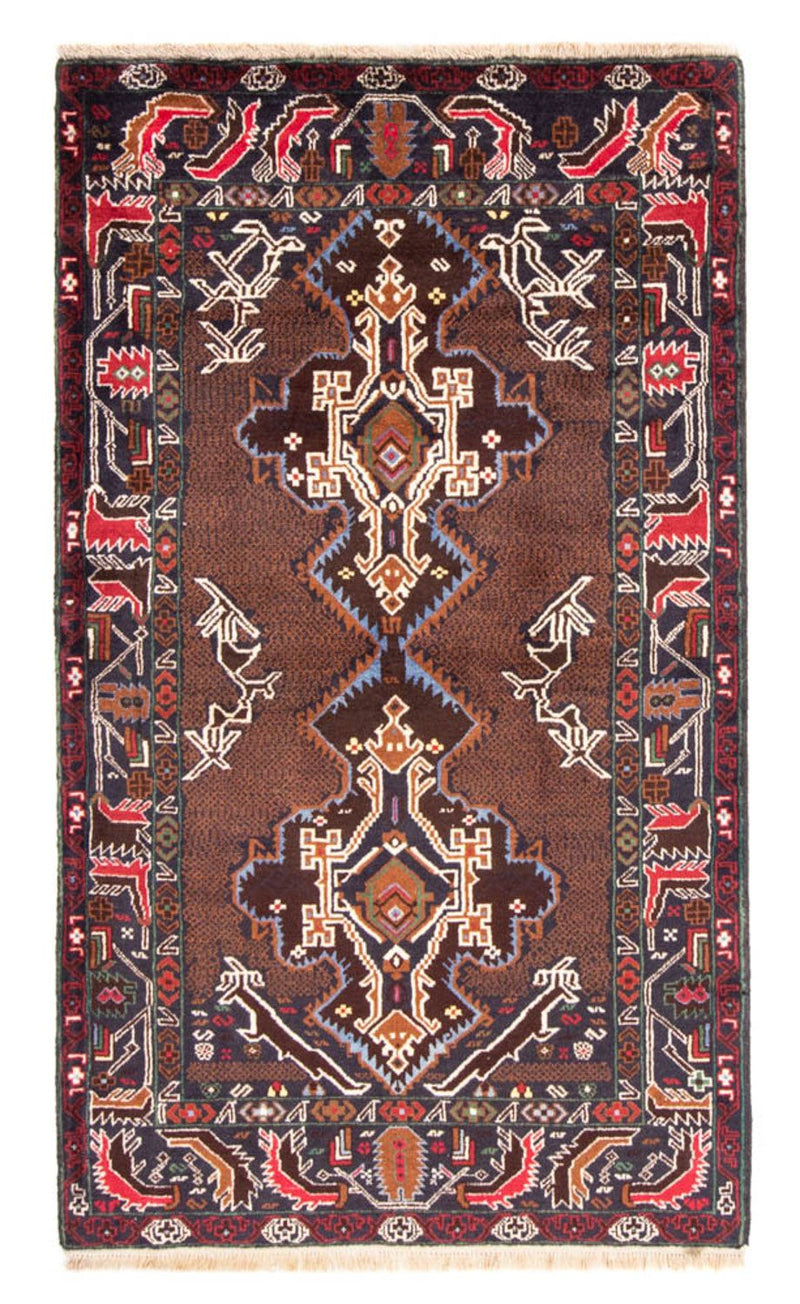 Loper Baluch tapijt - 201 x 112 cm - licht choco