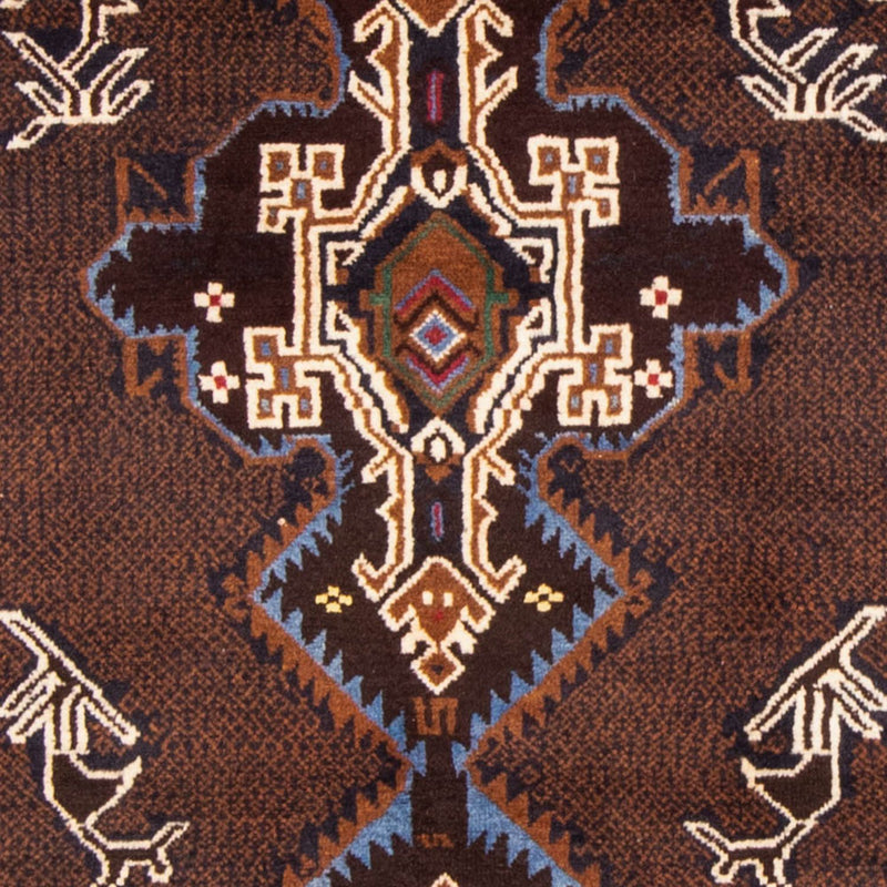 Loper Baluch tapijt - 201 x 112 cm - licht choco