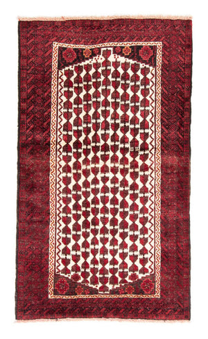 Loper Baluch tapijt - 185 x 102 cm - donkerrood