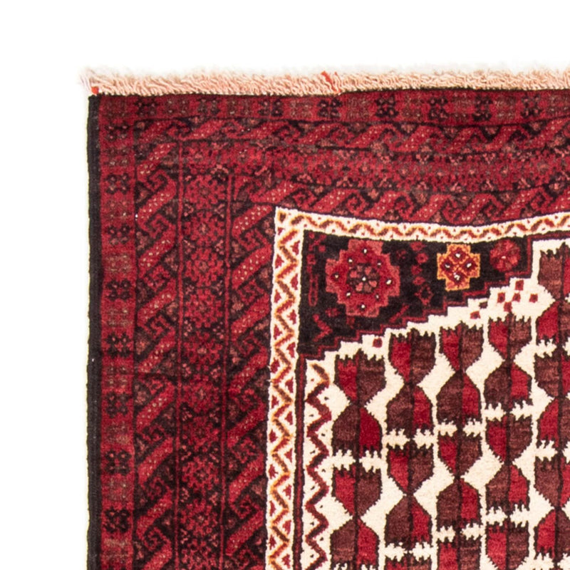 Loper Baluch tapijt - 185 x 102 cm - donkerrood