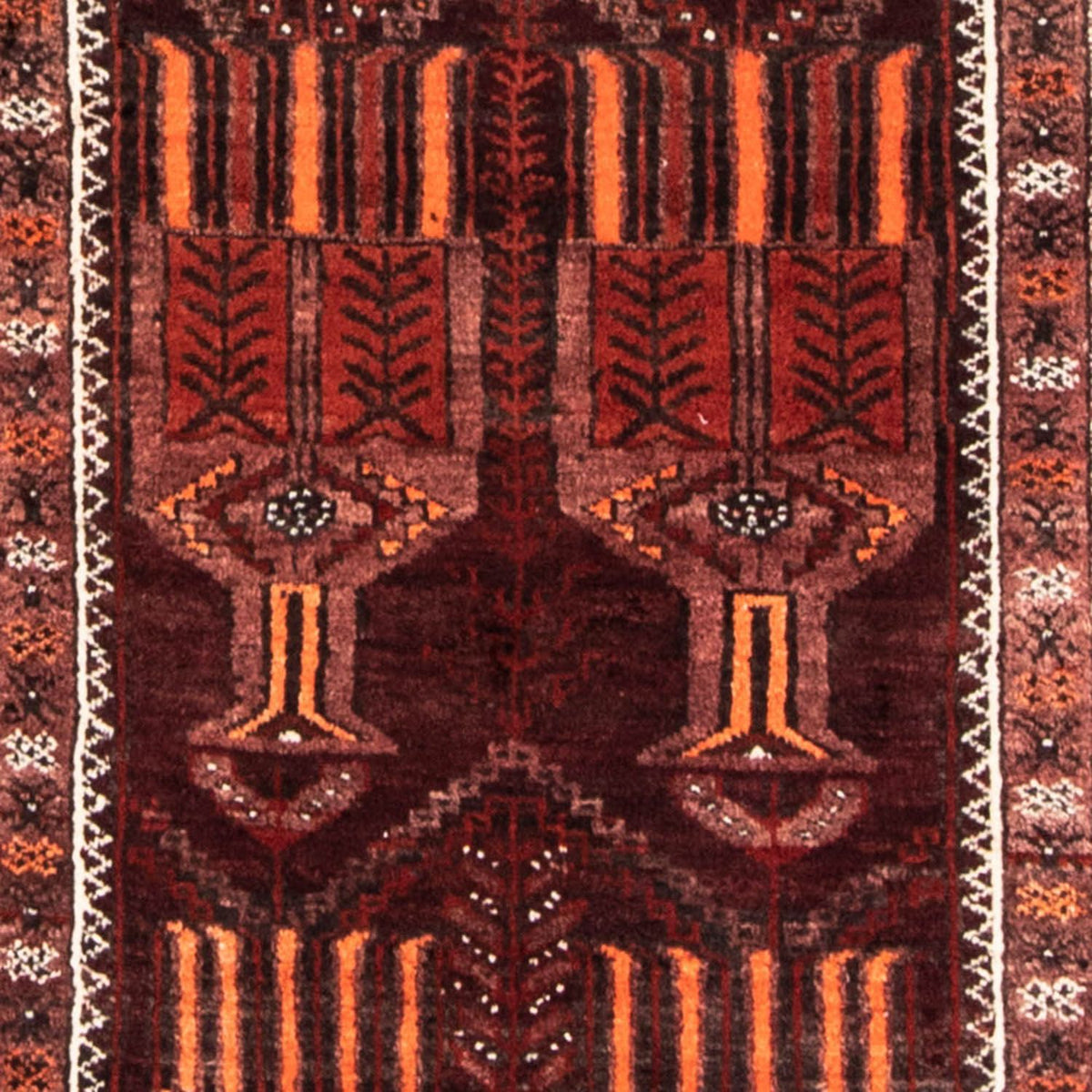 Loper Baluch tapijt - 239 x 109 cm - roest