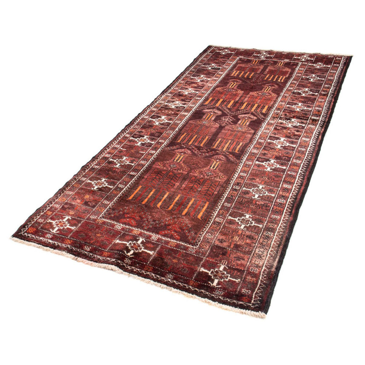 Loper Baluch tapijt - 239 x 109 cm - roest