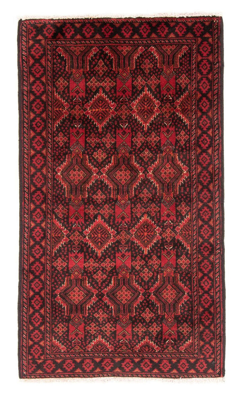 Loper Baluch tapijt - 187 x 99 cm - rood