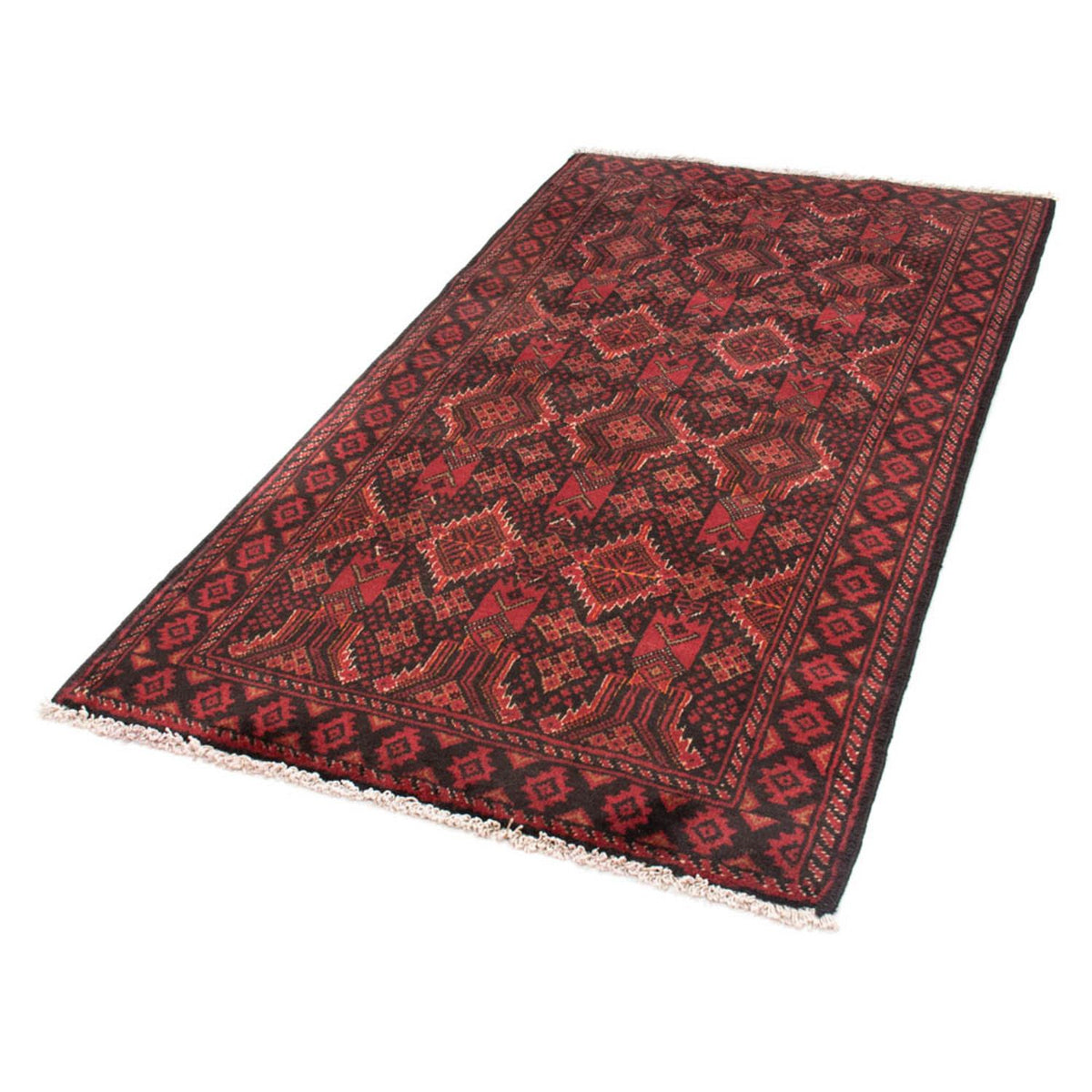 Loper Baluch tapijt - 187 x 99 cm - rood