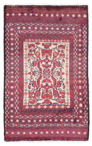 Baluch tapijt - 152 x 93 cm - rood