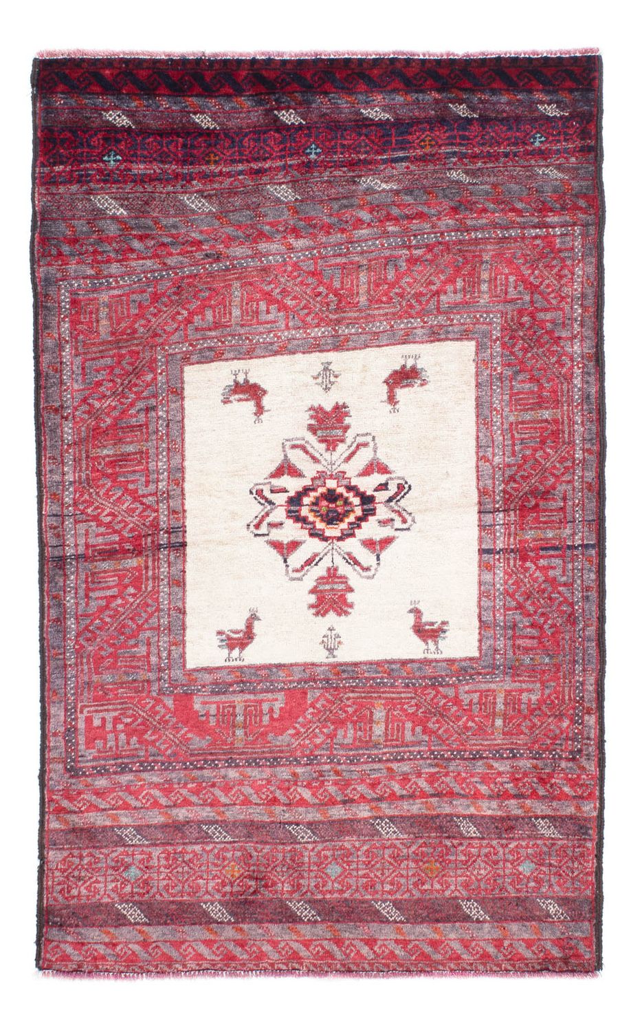 Baluch tapijt - 152 x 91 cm - licht rood