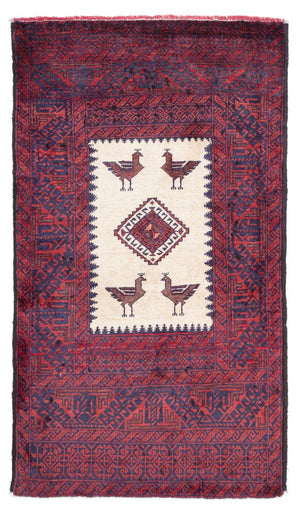 Baluch tapijt - 160 x 90 cm - rood