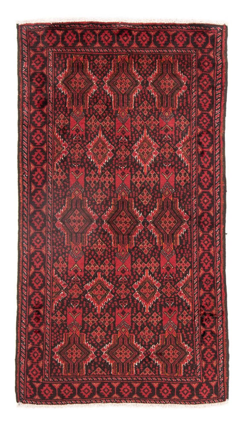 Loper Baluch tapijt - 182 x 101 cm - rood