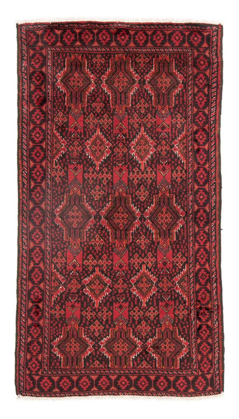 Loper Baluch tapijt - 182 x 101 cm - rood