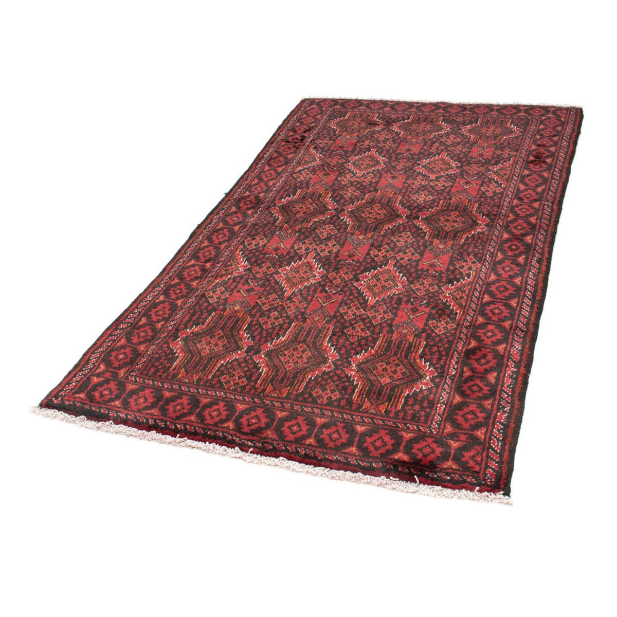 Loper Baluch tapijt - 182 x 101 cm - rood