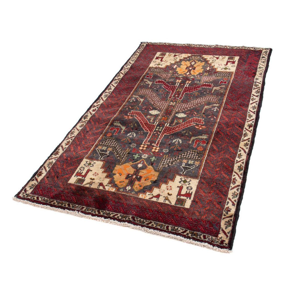 Loper Baluch tapijt - 175 x 97 cm - rood