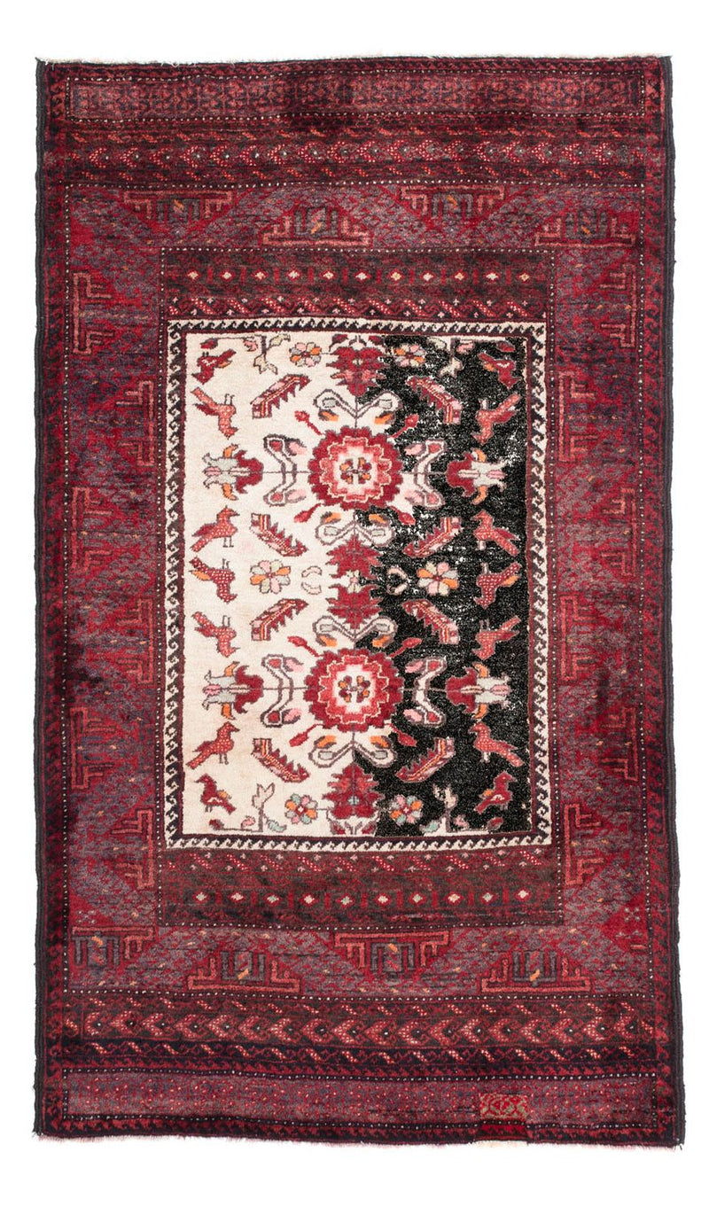 Baluch tapijt - 155 x 92 cm - donkerrood
