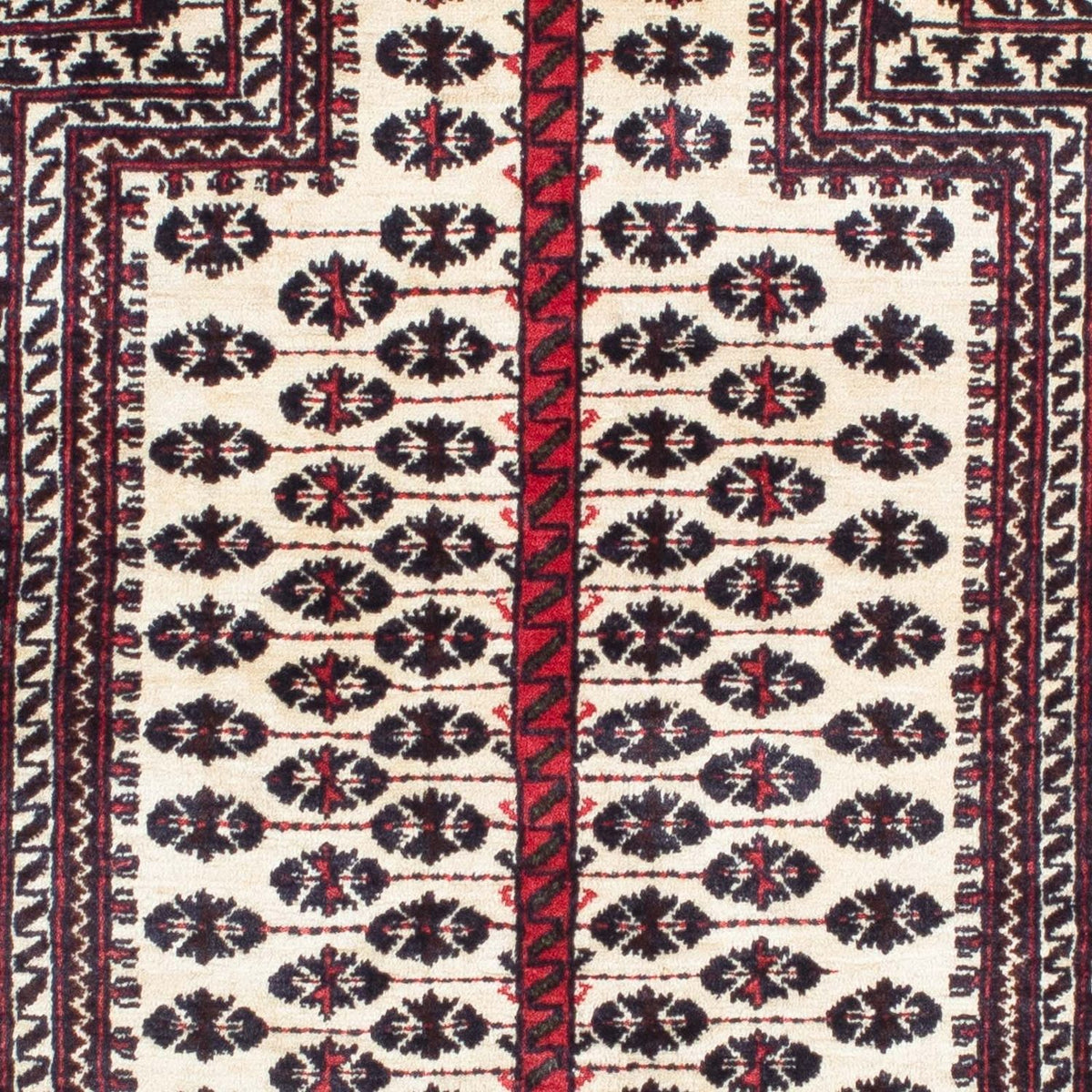 Baluch tapijt - 121 x 99 cm - beige