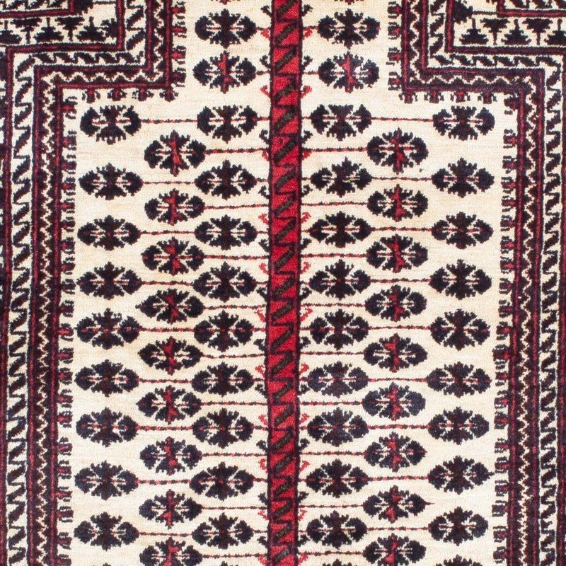 Baluch tapijt - 121 x 99 cm - beige