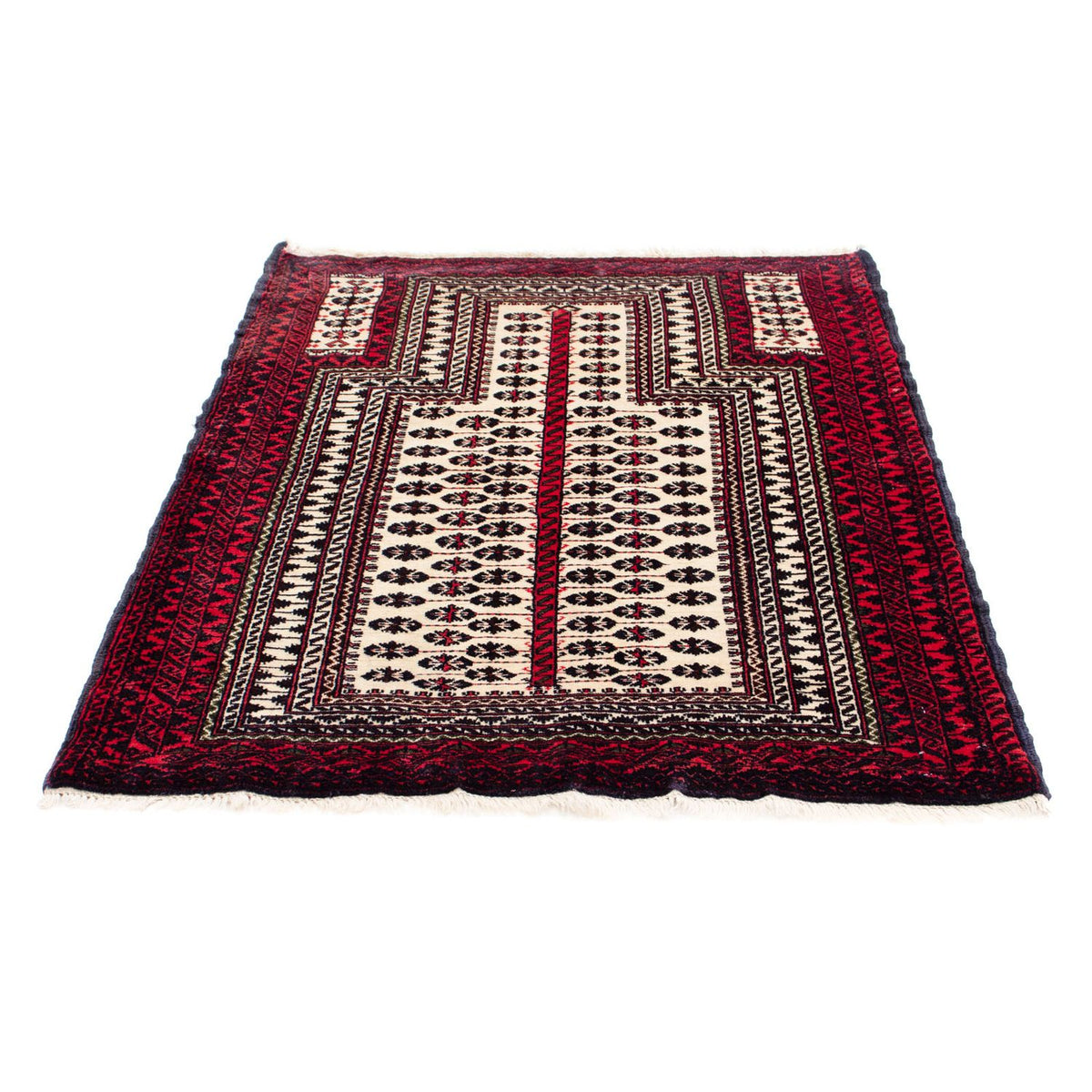 Baluch tapijt - 121 x 99 cm - beige