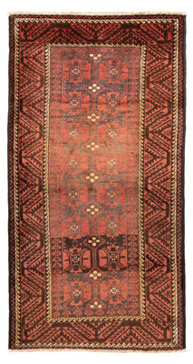 Loper Baluch tapijt - 225 x 123 cm - licht rood