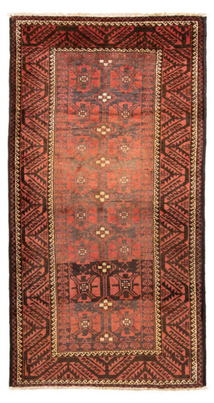 Loper Baluch tapijt - 225 x 123 cm - licht rood