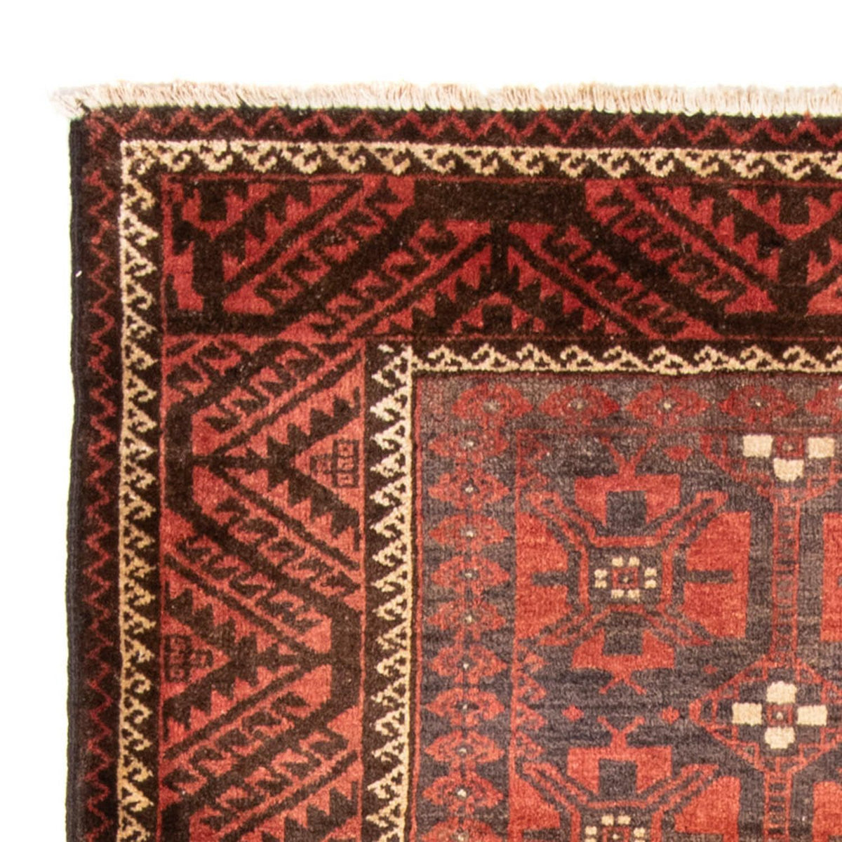 Loper Baluch tapijt - 225 x 123 cm - licht rood