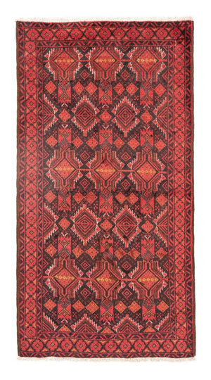 Loper Baluch tapijt - 190 x 104 cm - rood