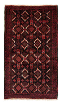 Loper Baluch tapijt - 206 x 113 cm - donkerrood