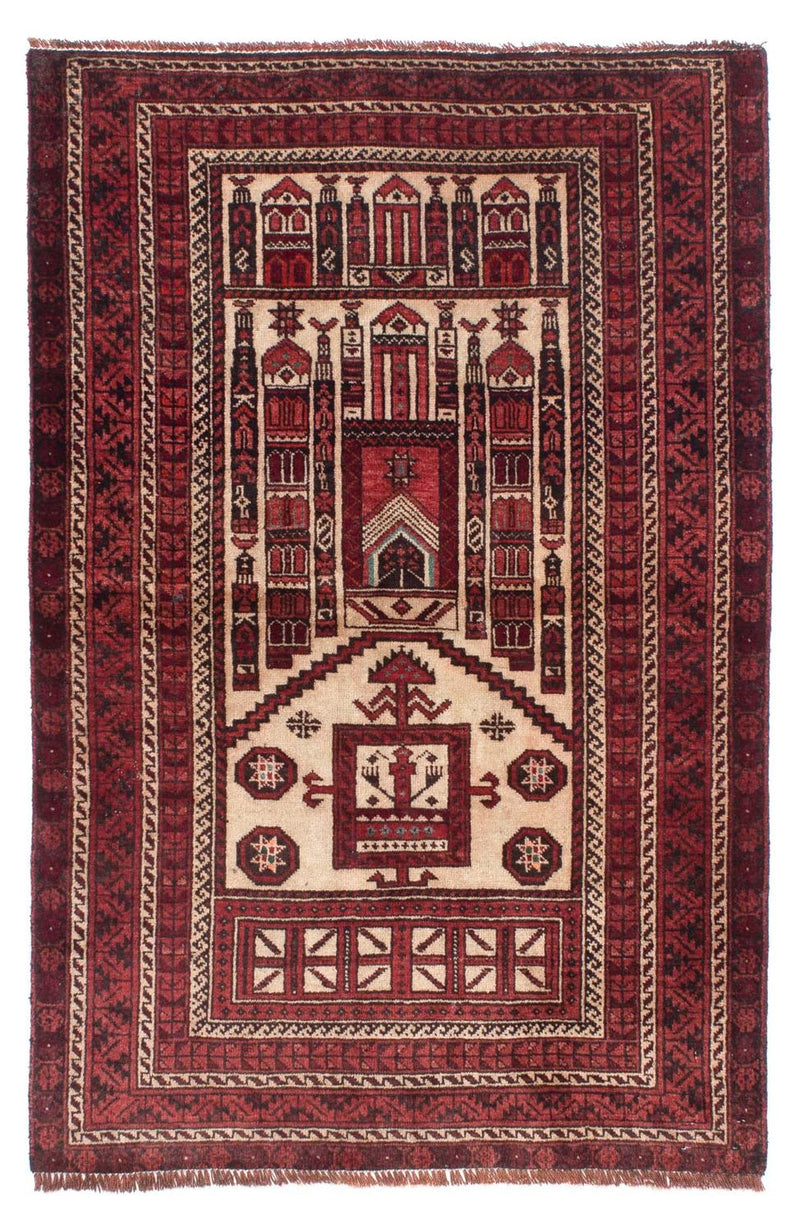 Baluch tapijt - 138 x 89 cm - donkerrood