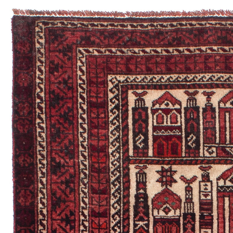 Baluch tapijt - 138 x 89 cm - donkerrood
