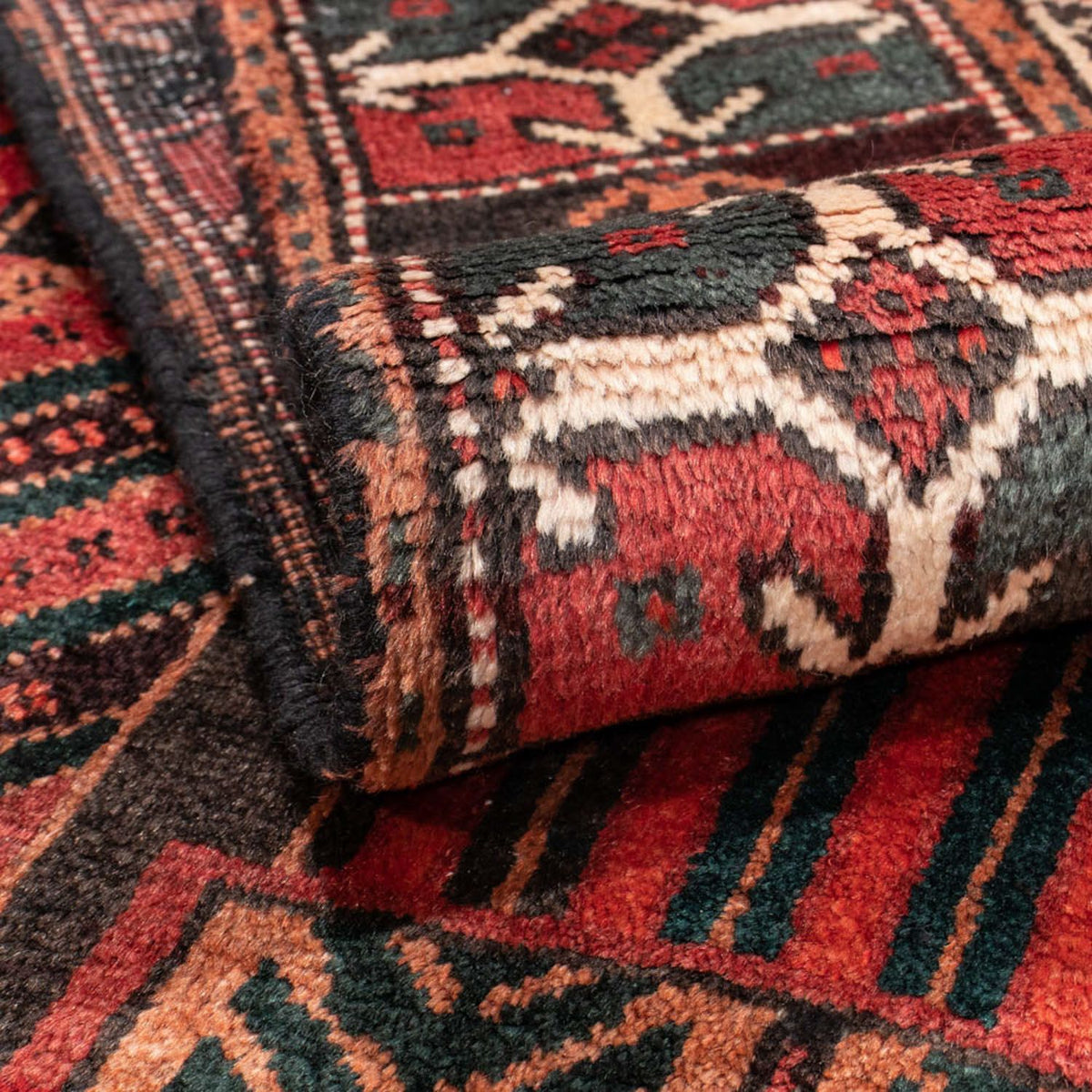 Loper Baluch tapijt - 205 x 100 cm - licht rood