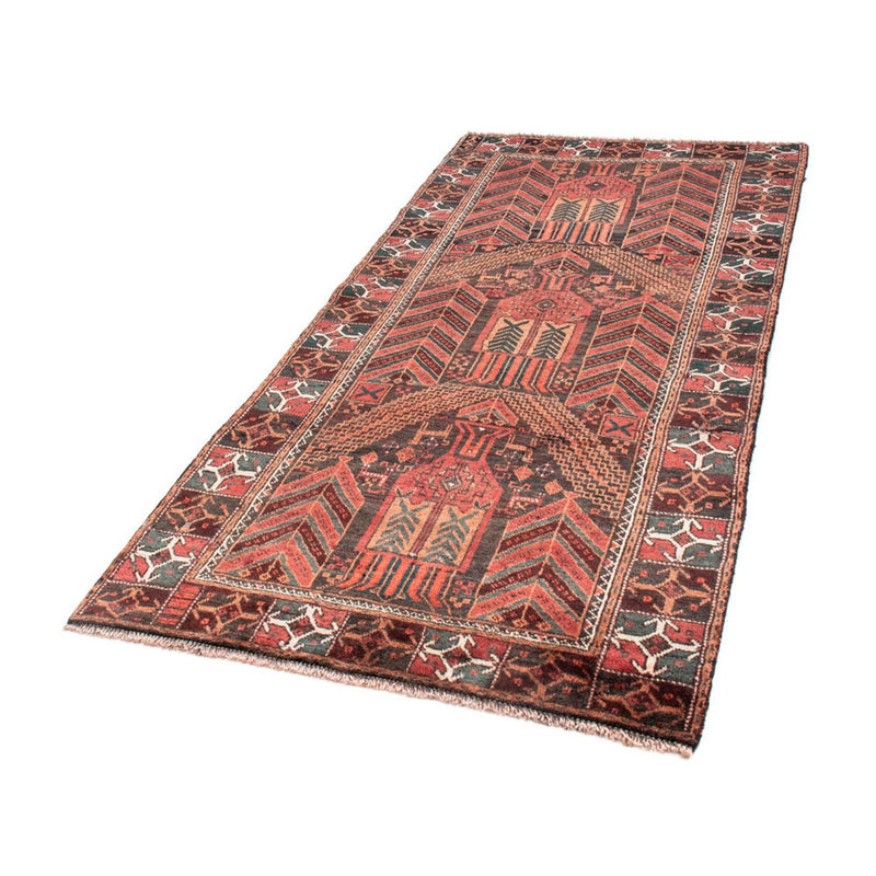 Loper Baluch tapijt - 205 x 100 cm - licht rood