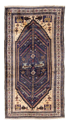 Loper Baluch tapijt - 211 x 112 cm - donkerblauw