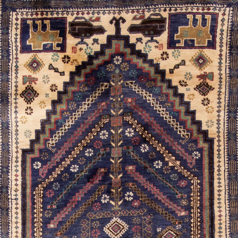 Loper Baluch tapijt - 211 x 112 cm - donkerblauw