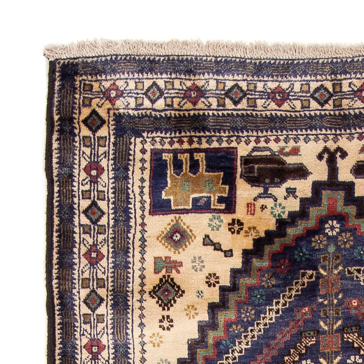 Loper Baluch tapijt - 211 x 112 cm - donkerblauw